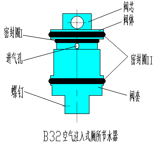 空氣注入式廁所節(jié)水閥示意圖